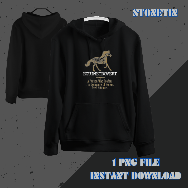 Horse Lover Equinetrovert Funny Farm Horse Stable Owner.png