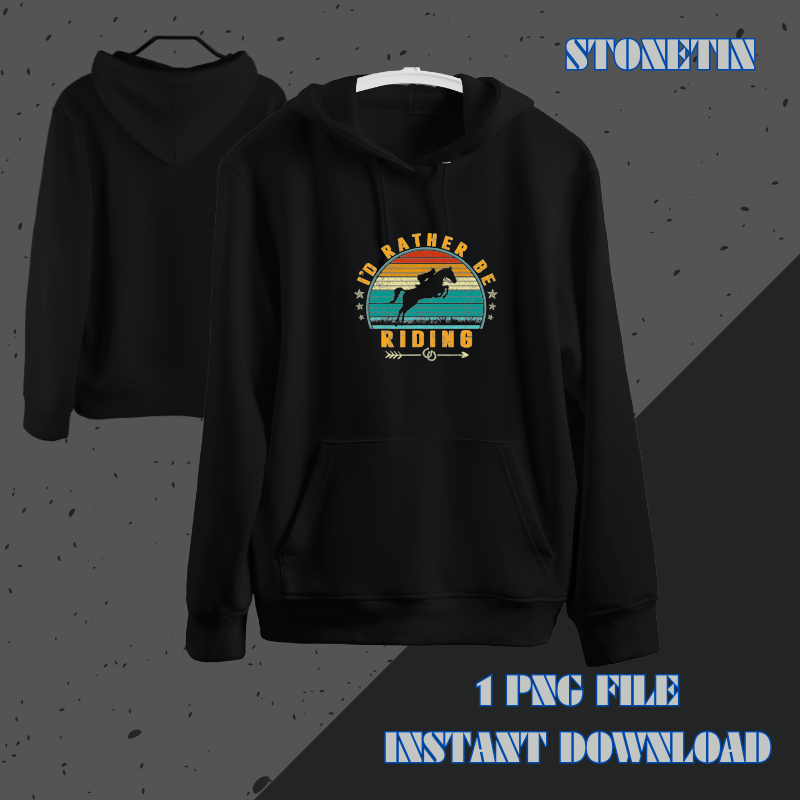 Horse Rider Shirt Funny Id Rather Be Riding Horse Gifts.png