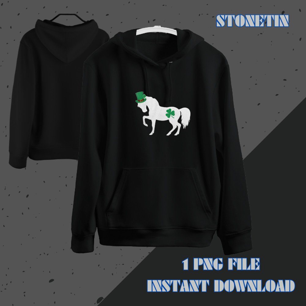 Horse Shamrock Shirt Horse Saint Patricks Day Funny.png