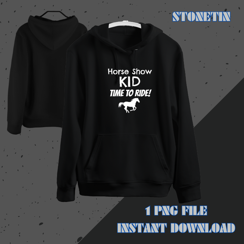 Horse Show Kid Cute Funny Barn Equestrian Horse Lover Gifts.png