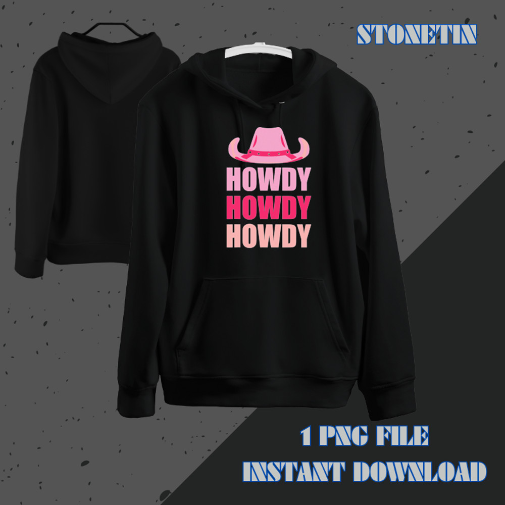 Howdy Cowgirl Cowboy Hat Rodeo Horse Western Riding Country.png