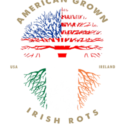 american grown irish roots ireland flag