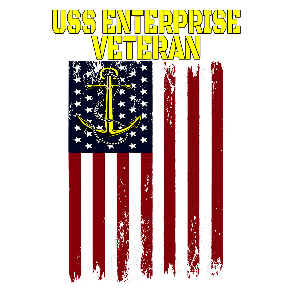 Aircraft Carrier USS Enterprise CVN-65 CVAN-65 Veteran's Day T-Shirt.png