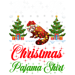 funny xmas lighting this is my red panda christmas pajama