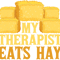 My Therapist Eats Hay Horse Lover T-Shirt.png
