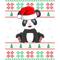 Panda Animal Lover Xmas Santa Hat Cute Ugly Panda Christmas T-Shirt.png