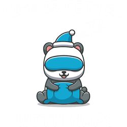 panda bear bears nap sleeping pajama nightgown