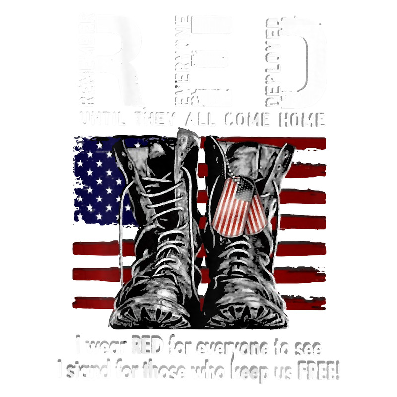 The Memory Of Silent Veterans R.E.D USA T-Shirt.png