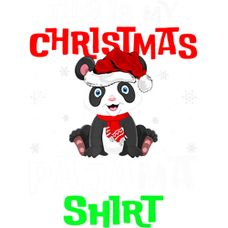 this is my christmas pajama  santa panda christmas premium