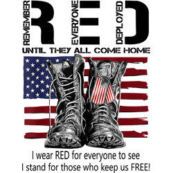 until they come home my soldier red friday military us flag