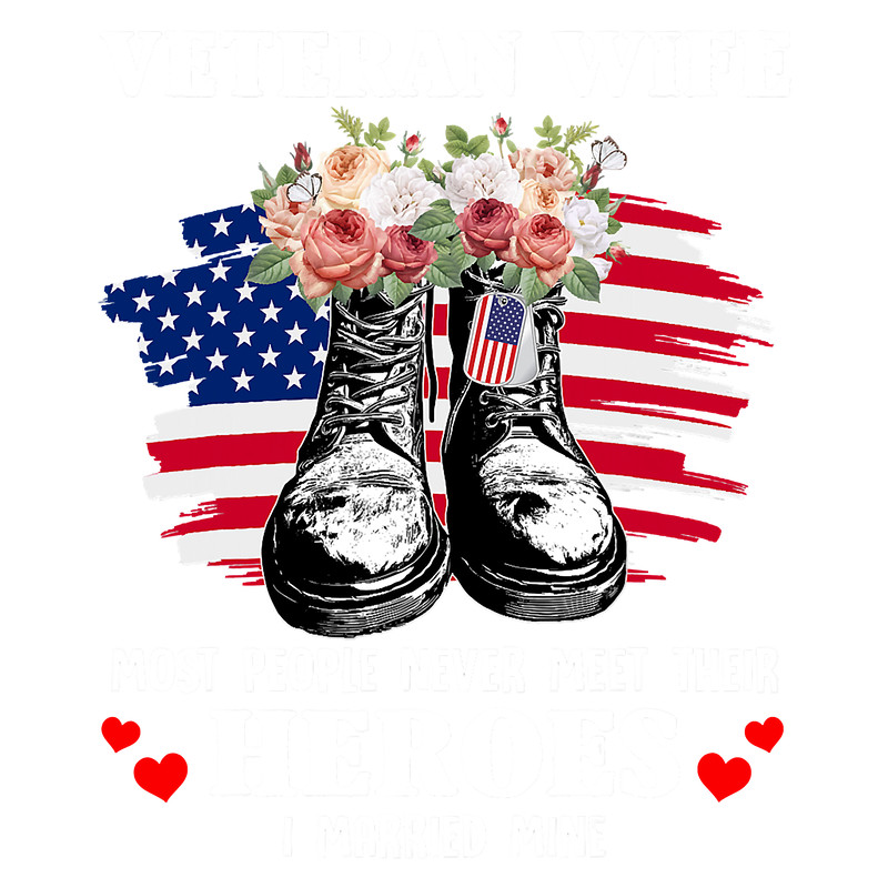 Veteran wife most people never meet their heroes veteran day T-Shirt.png