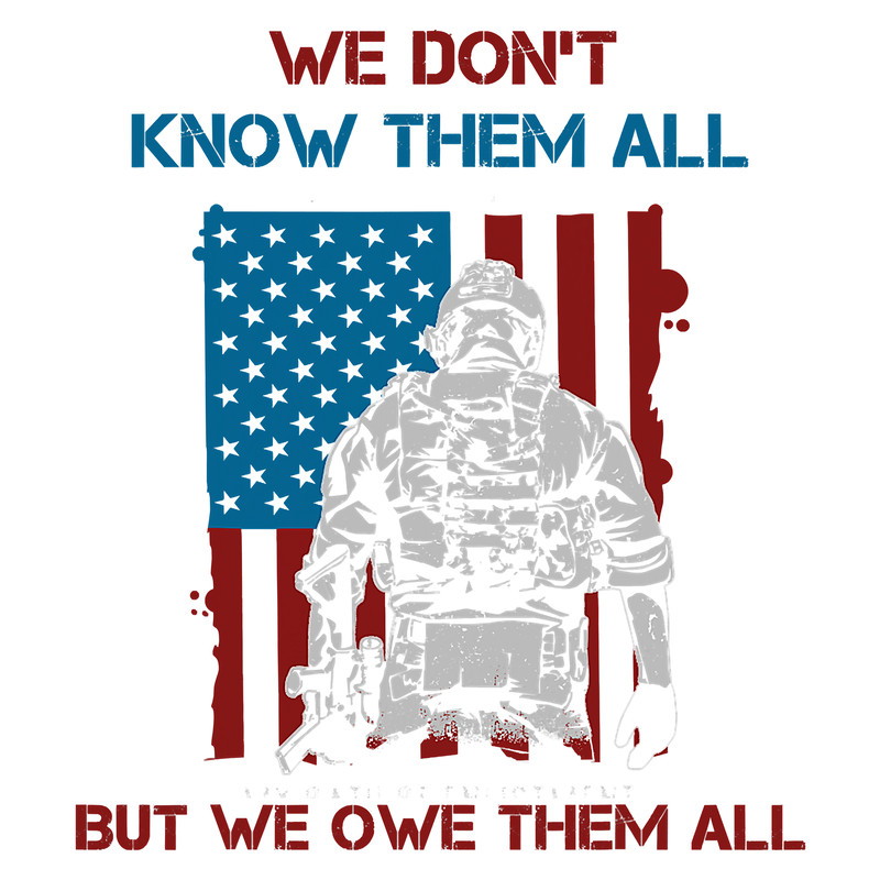 Veterans day We Don't Know Them All But We Owe Them All T-Shirt.png