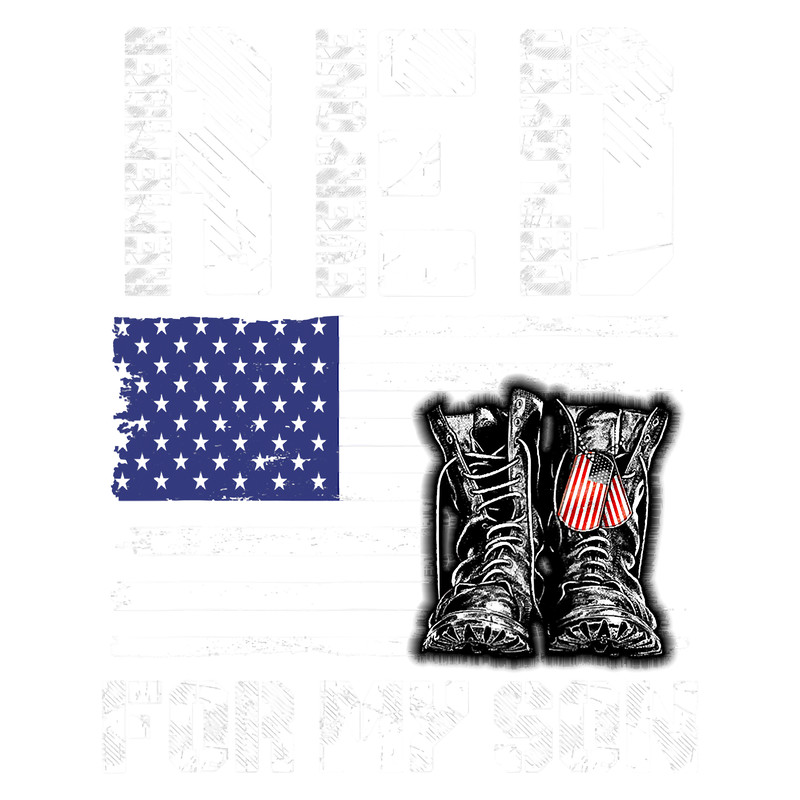 RED Friday For My Son Remember Everyone Deployed Military T-Shirt.png