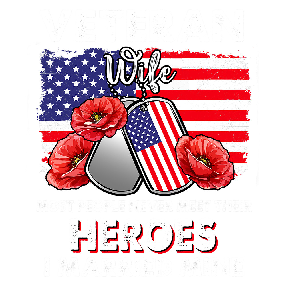 Veteran wife some people never meet their heroes veteran day T-Shirt.png