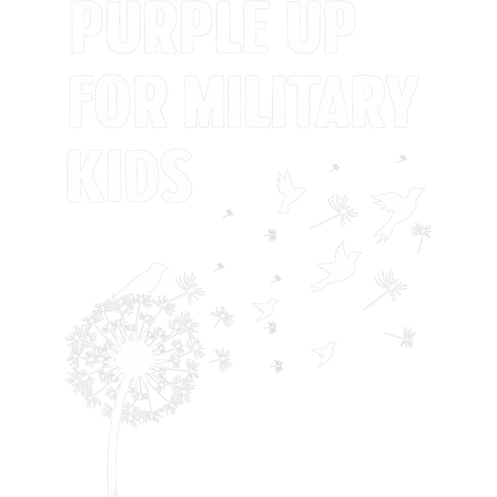 I Purple Up For Military Kids Soldier Dandelion USA Flag 21.png