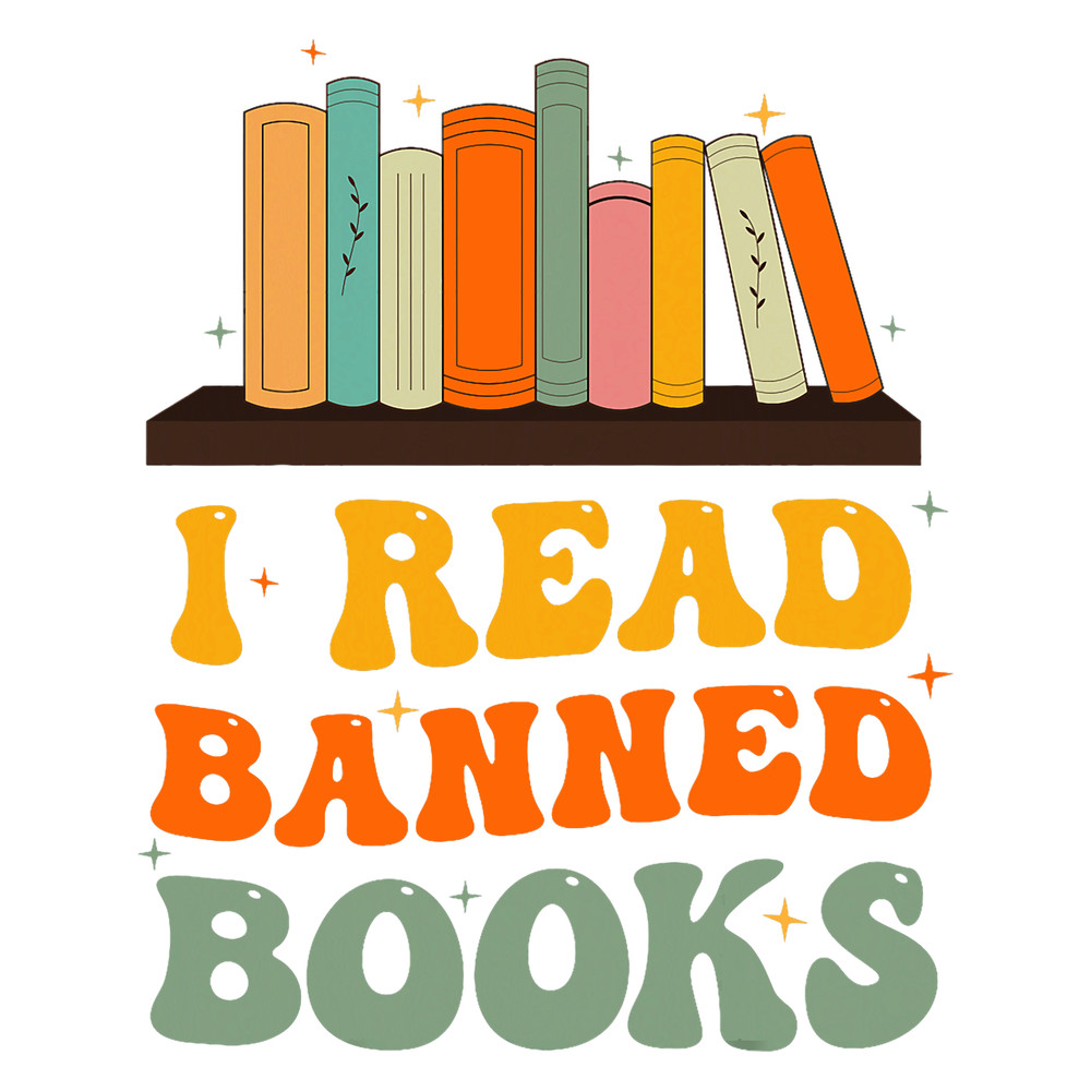 I Read Banned Books Week Librarian Retro Groovy Book Reader 21.png