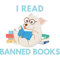 I read banned books week librarian teacher dog book lover.png