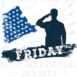 i wear red on friday remember everyone deployed soldier, png, png for shirt, png files for sublimation, digital download