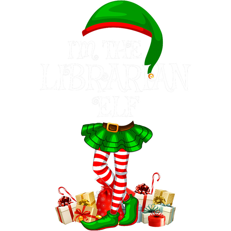 Im The Librarian Elf Christmas Matching Family Elf Xmas.png