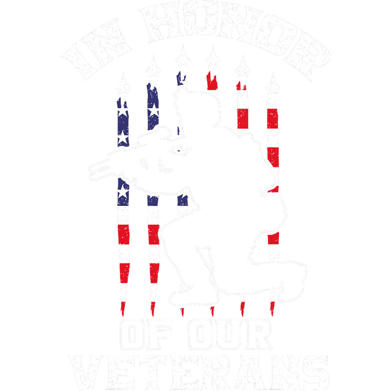 In Honor Of Our Veterans USA Flag American Soldier Military.png