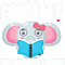Its A Good Day To A Read Book Lover Cool Elephant Librarian.png