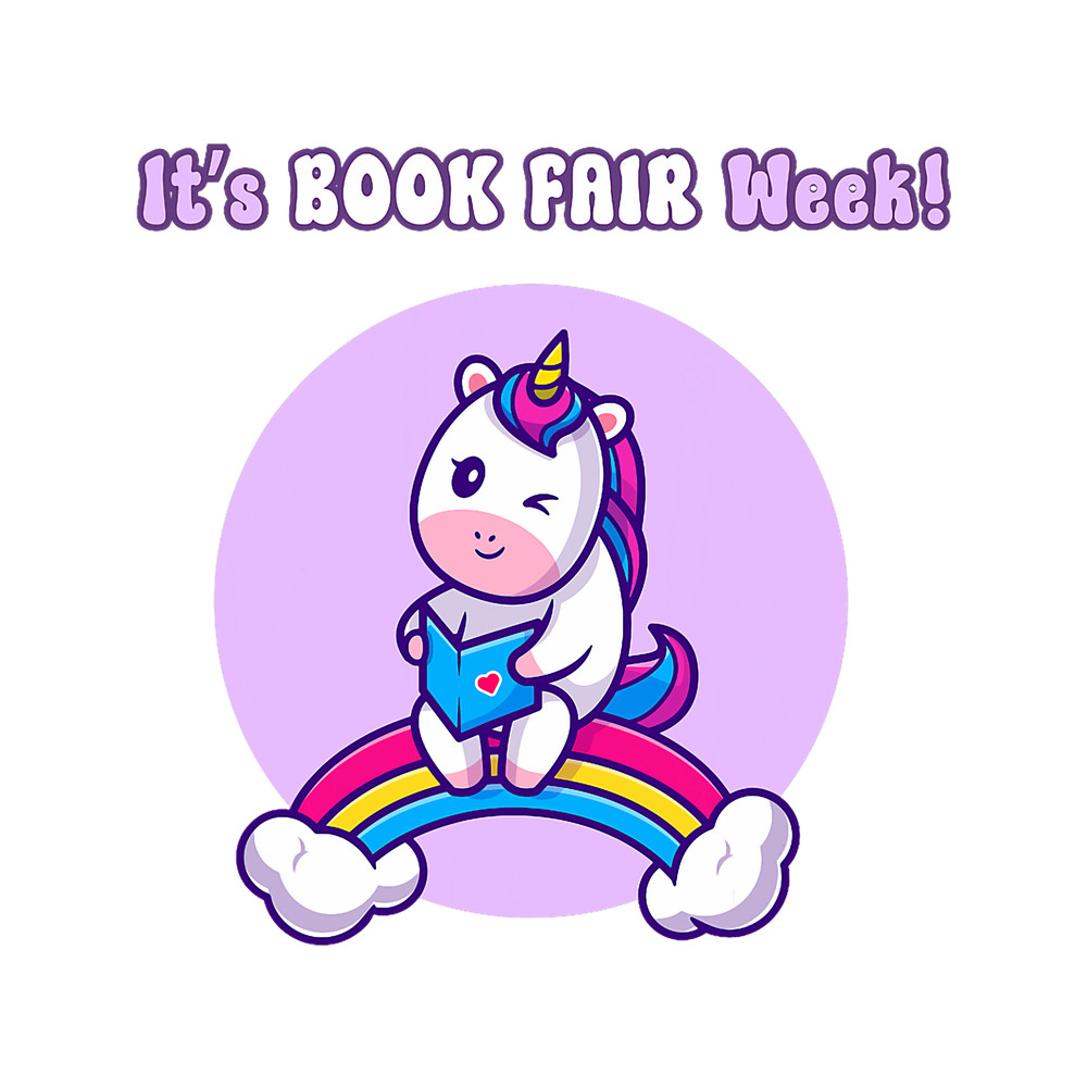 Its Book Fair Week Librarian Library Unicorn Reading Read.png