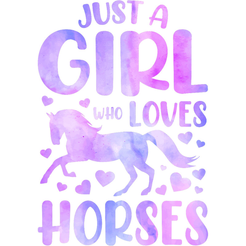 Just A Girl Who Loves Horses Equestrian Horseback Riding.png