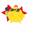 Karaoke Singer Chicken Karaoke Chick.png