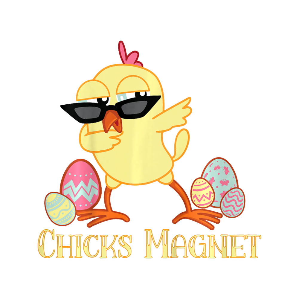 Kids Chicks Magnet Dabbing Chicken Clothing Toddler Boys Easter.png