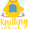 Knitting Knitter Chicken Girl Knitting Chick 21.png