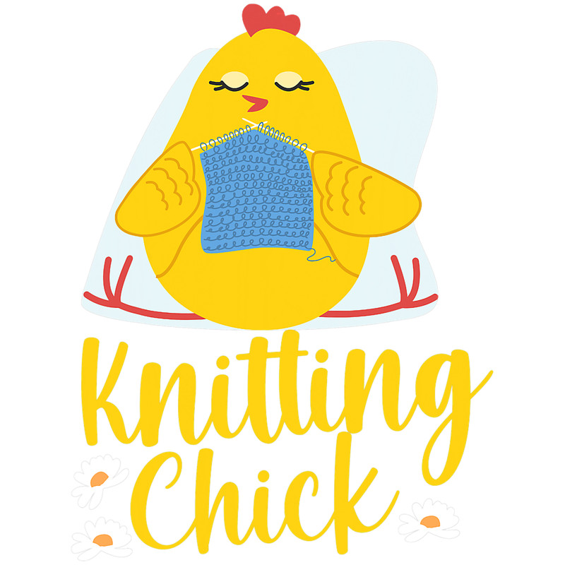 Knitting Knitter Chicken Girl Knitting Chick 21.png