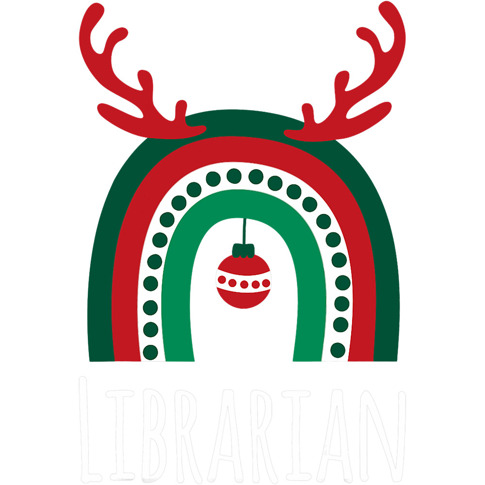 Librarian Christmas Reindeer Antler Rainbow Appreciation.png