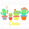 Librarian Crew We Stick Together Funny Cactus.png