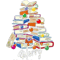 Librarian Merry Christmas Lights Tree Decoration Xmas Book 9.png