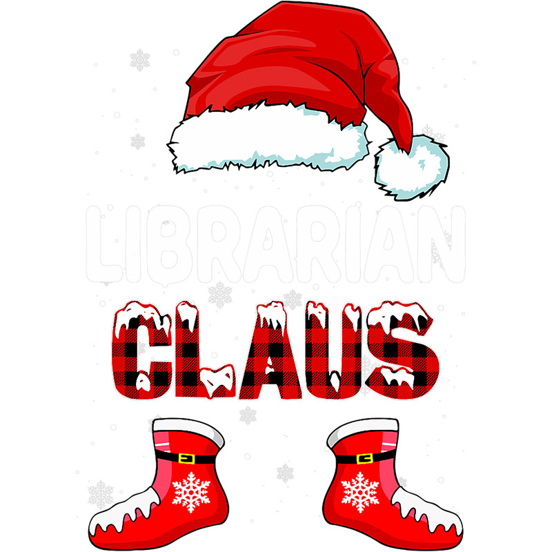 Librarian Santa Claus Christmas Matching Family Pajamas.png