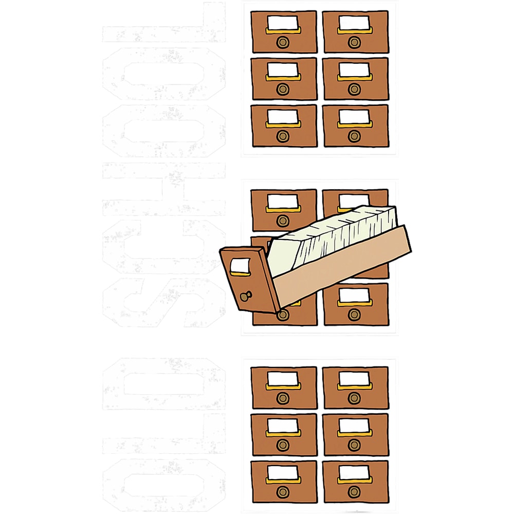 Librarian School Book Readers Card Catalog Old Library Libra.png