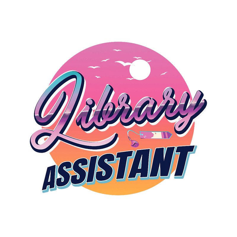 Library aide librarian assistant Retro library assistant 90s.png