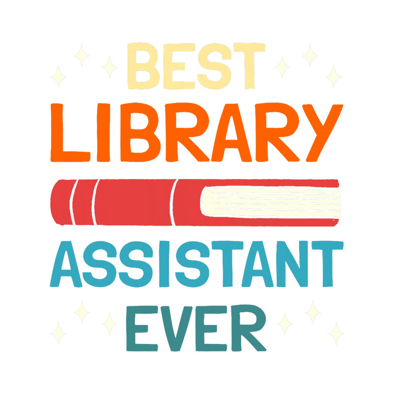 Library Assistant Retro Vintage Librarian Associate Keeper.png