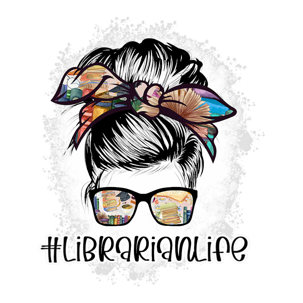 Library Life Tumbler Mom Messy Bun librarianlife.png
