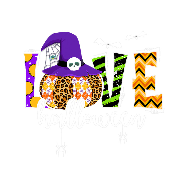 Love Halloween pumpkin Ghost Funny Halloween Costume.png