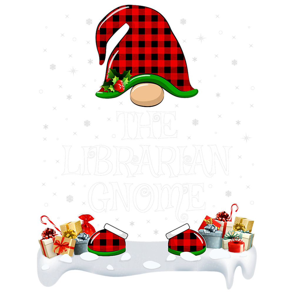 Matching Red Buffalo Plaid The Librarian Gnome Christmas.png