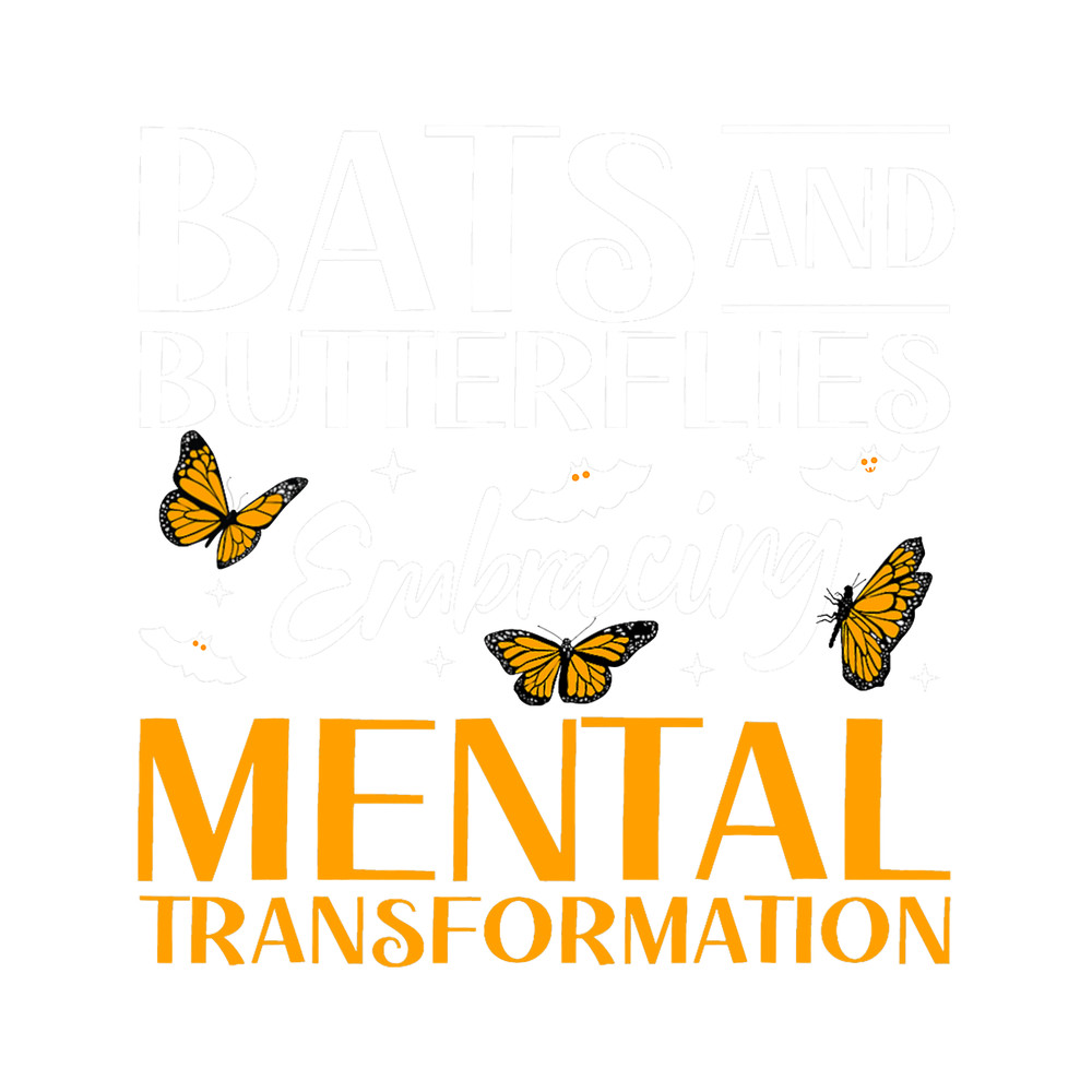 Mental Health Bats And Butterflies Halloween.png