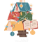 Merry Christmas Tree Funny Book Reading Librarian Nerd.png