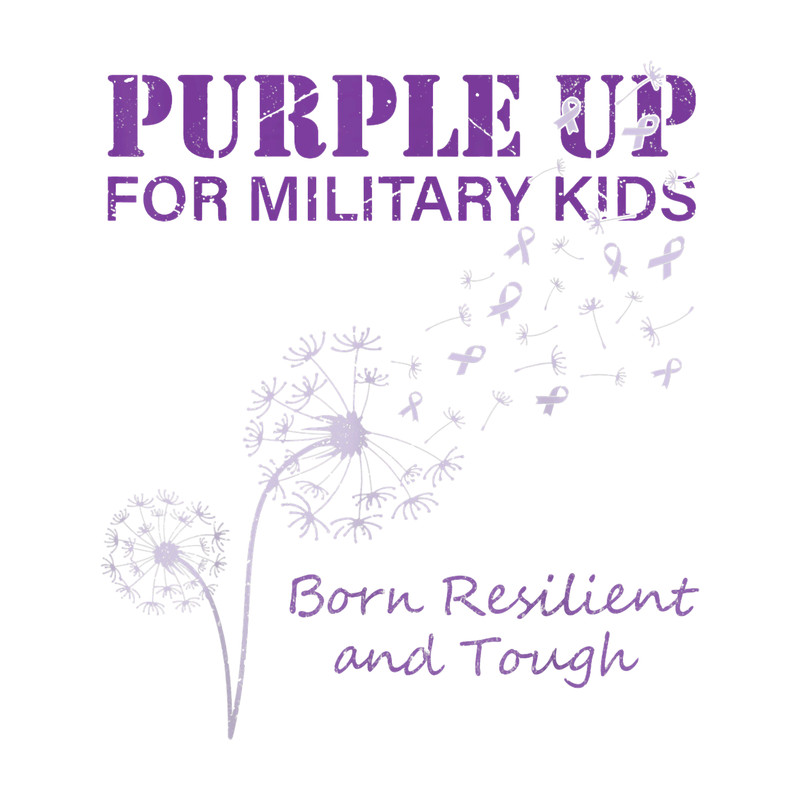 Month of The Military Child Purple Up Soldier Kids Dandelion.png