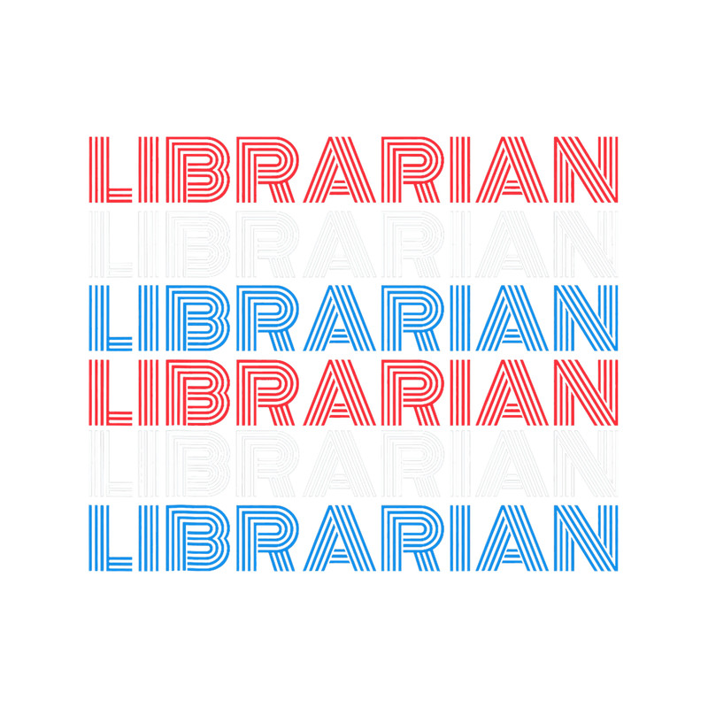4th of July Librarian Library Worker Reading Books Book fan.png