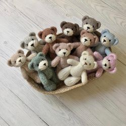 Newborn photography prop toy teddy bear