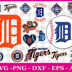 detroit tigers svg files - tigers logo svg - detroit tigers png logo, mlb logo, clipart bundle
