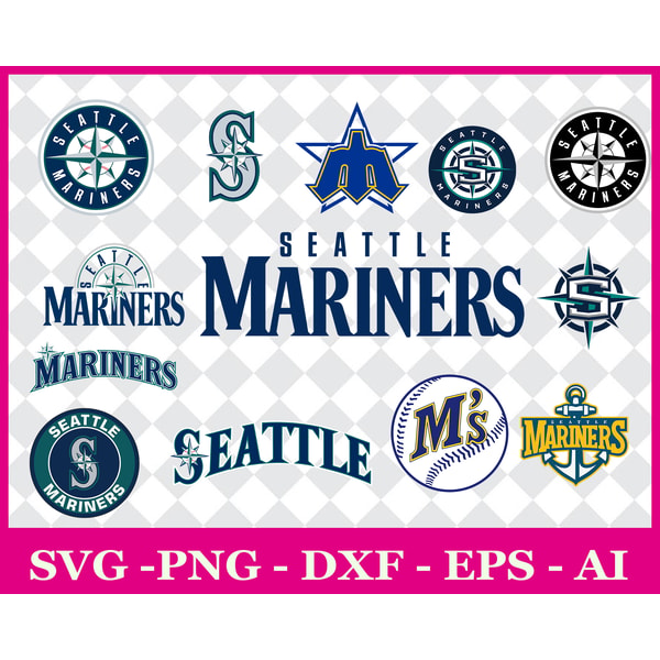 Seattle Mariners SVG Bundle, Seattle Mariners Logo SVG Bundl | Inspire ...