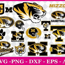 missouri tigers svg png bundle, football svg, digital files, cricut