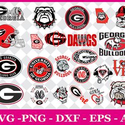 georgia bulldogs svg file bundle 100